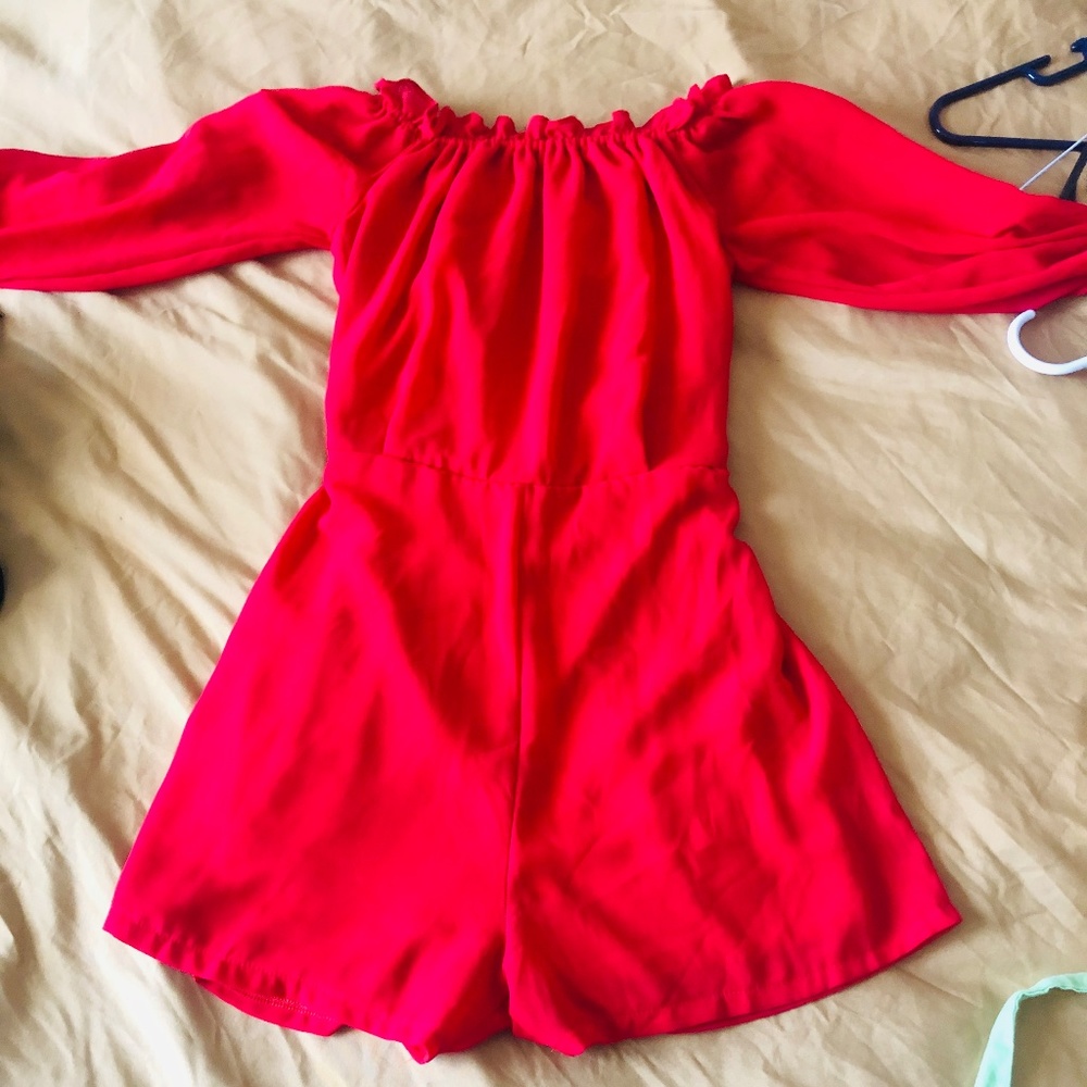 Red romper